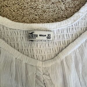 Hollister White Blouse XS